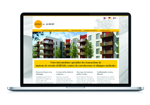 Site Internet Spic & Albert Création site Internet Spic et Albert